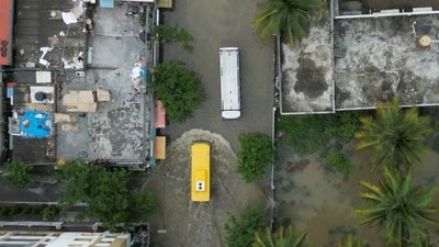 Heavy rains have severely lashed Bengaluru over the last two days, with IMD predicting rainfall for the city throughout the week. (AFP) Heavy rains have severely lashed Bengaluru over the last two days, with IMD predicting rainfall for the city throughout the week. (AFP)