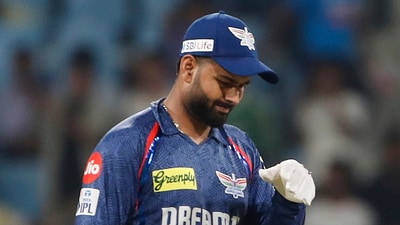 Lucknow Super Giants' captain Rishabh Pant reacts after their loss in the IPL 2025 match against Sunrisers Hyderabad (AP) Lucknow Super Giants' captain Rishabh Pant reacts after their loss in the IPL 2025 match against Sunrisers Hyderabad (AP)