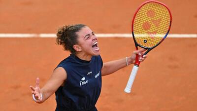 Jasmine Paolini became the first Italian woman since Raffaella Reggina in 1985 to win the Italian Open. (AFP)