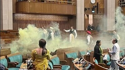Accused entered Lok Sabha on December 13, 2023, released gas canisters, and shouted slogans. (ANI File ) Accused entered Lok Sabha on December 13, 2023, released gas canisters, and shouted slogans. (ANI File )