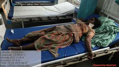 Sangeeta Ankush Shinde, injured in leopard attack in Shirur admitted to a hospital for treatment. (HT) Sangeeta Ankush Shinde, injured in leopard attack in Shirur admitted to a hospital for treatment. (HT)