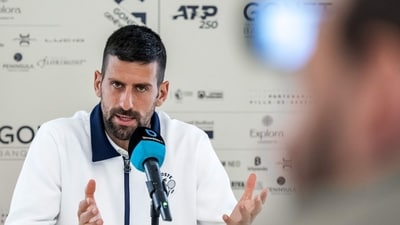Serbia's Novak Djokovic gives a press conference ahead of his match at the ATP 250 Geneva Open tennis tournament in Geneva (AFP) Serbia's Novak Djokovic gives a press conference ahead of his match at the ATP 250 Geneva Open tennis tournament in Geneva (AFP)