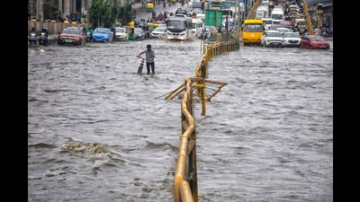 This problem is not exclusive to Bengaluru. Most Indian cities — Delhi, Mumbai, Chennai, Hyderabad among others — experience floods and waterlogging after seasonal and unseasonal downpours (PTI) This problem is not exclusive to Bengaluru. Most Indian cities — Delhi, Mumbai, Chennai, Hyderabad among others — experience floods and waterlogging after seasonal and unseasonal downpours (PTI)