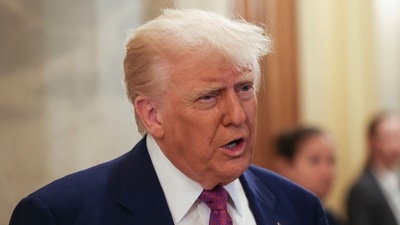 Trump also said that Canada has shown interest in joining the Golden Dome project, and the US would support its northern neighbour in this effort. (AFP) Trump also said that Canada has shown interest in joining the Golden Dome project, and the US would support its northern neighbour in this effort. (AFP)