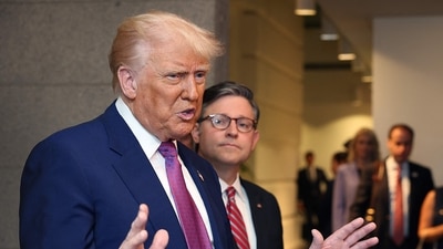 Trump will host Ramaphosa at the White House Wednesday, as Pretoria seeks to “reset” relations, which have also been frayed by racially charged accusations about persecution of white Afrikaner farmers. (AFP) Trump will host Ramaphosa at the White House Wednesday, as Pretoria seeks to “reset” relations, which have also been frayed by racially charged accusations about persecution of white Afrikaner farmers. (AFP)