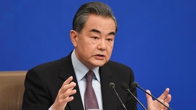 Chinese foreign minister Wang Yi said his country welcomed the two-nuclear armed neighbours for “handling differences through dialogue”. (AFP) Chinese foreign minister Wang Yi said his country welcomed the two-nuclear armed neighbours for “handling differences through dialogue”. (AFP)