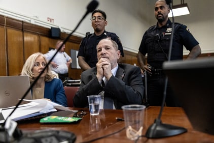 Harvey Weinstein, former co-chairman of the Weinstein Co., appears for his retrial in Manhattan Criminal Court, in New York, U.S., May 19, 2025. (REUTERS)