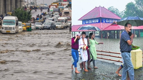 Weather updates: While Bengaluru is under orange alert for Tuesday, a red alert has been issued for four Kerala districts. (PTI)