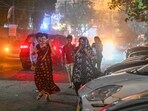 Commuters drive amid a dust storm in New Delhi, India, on Wednesday, May 21, 2025. Commuters drive amid a dust storm in New Delhi, India, on Wednesday, May 21, 2025.