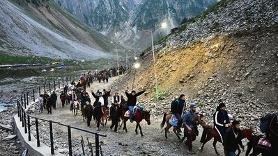 The Amarnath Yatra will begin on July 3 this year. (HT File) The Amarnath Yatra will begin on July 3 this year. (HT File)