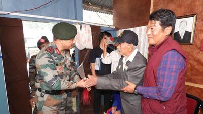 At 105 years old, Havildar Mering Ao (middle) is a living bridge to some of the most defining chapters of India’s military history
