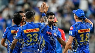 Jasprit Bumrah also ran riot with the ball and claimed three wickets to wrap up Delhi Capitals' innings. (AFP) Jasprit Bumrah also ran riot with the ball and claimed three wickets to wrap up Delhi Capitals' innings. (AFP)