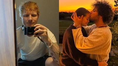 Ed Sheeran made it to the guest list of Selena Gomez and Benny Blanco's wedding. Ed Sheeran made it to the guest list of Selena Gomez and Benny Blanco's wedding.