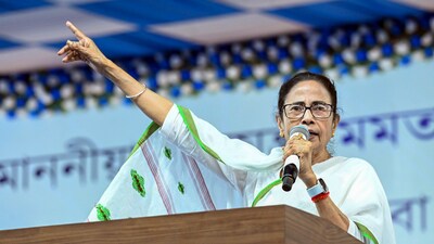 After visiting the riot-affected areas of Murshidabad district and meeting the families of those affected in last month's communal clashes, West Bengal Chief Minister Mamata Banerjee addressed an administrative review meeting at Suti, Murshidabad district on May 06, 2025. (HT Photo) After visiting the riot-affected areas of Murshidabad district and meeting the families of those affected in last month's communal clashes, West Bengal Chief Minister Mamata Banerjee addressed an administrative review meeting at Suti, Murshidabad district on May 06, 2025. (HT Photo)