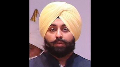 Punjab school education minister Harjot Singh Bains