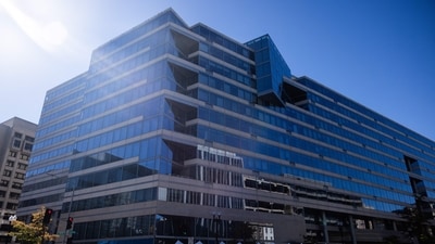 A view of the International Monetary Fund (IMF) headquarters building in Washington, DC. (AFP/File) A view of the International Monetary Fund (IMF) headquarters building in Washington, DC. (AFP/File)