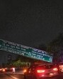 A large hoarding installed to welcome commuters to Greater Noida collapsed near Sector 142, partially blocking the expressway and causing a major traffic snarl toward Greater Noida. Similarly, another hoarding collapsed in Greater Noida. (Sunil Ghosh/HT Photos) A large hoarding installed to welcome commuters to Greater Noida collapsed near Sector 142, partially blocking the expressway and causing a major traffic snarl toward Greater Noida. Similarly, another hoarding collapsed in Greater Noida. (Sunil Ghosh/HT Photos)