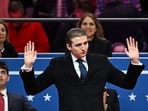 Donald Trump defends son's NYU choice amid rumors of elite university rejections, fueling speculation about political climate. (Photo by ANGELA WEISS / AFP) Donald Trump defends son's NYU choice amid rumors of elite university rejections, fueling speculation about political climate. (Photo by ANGELA WEISS / AFP)