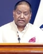 Ministry of External Affairs (MEA) spokesperson Randhir Jaiswal addresses a press briefing in New Delhi on Thursday. (ANI Grab) Ministry of External Affairs (MEA) spokesperson Randhir Jaiswal addresses a press briefing in New Delhi on Thursday. (ANI Grab)