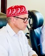 NC chief Farooq Abdullag and party vice-president and J&K chief minister Omar Abdullah during the party's central working committee meeting, at party headquarters in Srinagar on Wednesday. (ANI) NC chief Farooq Abdullag and party vice-president and J&K chief minister Omar Abdullah during the party's central working committee meeting, at party headquarters in Srinagar on Wednesday. (ANI)