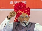 Prime Minister Narendra Modi addresses during the inauguration and foundation stone laying of various development projects, in Bikaner district, Prime Minister Narendra Modi addresses during the inauguration and foundation stone laying of various development projects, in Bikaner district,