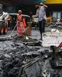Sludge accumulated outside the Sakinaka metro station after showers on Tuesday (Raju Shinde/ HT Photo) Sludge accumulated outside the Sakinaka metro station after showers on Tuesday (Raju Shinde/ HT Photo)