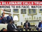South African billionaire fact-checks Trump to his face South African billionaire fact-checks Trump to his face
