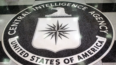 The logo of the US Central Intelligence Agency is shown in the lobby of the CIA headquarters in Langley, Virginia, March 3, 2005 (Reuters)
