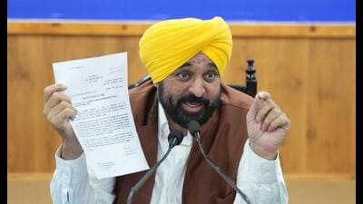 Chief minister Bhagwant Mann on Thursday objected to the Centre’s decision to deploy a contingent of 296 Central Industrial Security Force (CISF) personnel to secure the Nangal dam, stating that Punjab Police are already there for the security. Chief minister Bhagwant Mann on Thursday objected to the Centre’s decision to deploy a contingent of 296 Central Industrial Security Force (CISF) personnel to secure the Nangal dam, stating that Punjab Police are already there for the security.