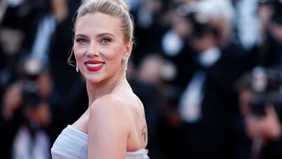 Scarlett Johansson, director of the film "Eleanor the Great" in competition for the category Un Certain Regard, poses on the red carpet during arrivals for the screening of the film "Vie privee" (A Private Life) Out of competition at the 78th Cannes Film Festival in Cannes, France, May 20, 2025. REUTERS/Benoit Tessier (REUTERS)