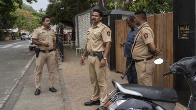 Following the two incidents, on Thursday, police increased the security cover outside the actor’s residence. (Satish Bate/ / HT Photo)