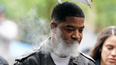 Rapper Kid Cudi arrives to testify for Sean "Diddy" Combs' sex trafficking and racketeering conspiracy trial at U.S. court in Manhattan, in New York City, U.S., May 22, 2025. REUTERS/David 'Dee' Delgado (REUTERS)