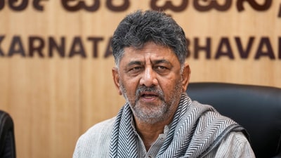 New Delhi: Karnataka Deputy Chief Minister DK Shivakumar addresses a press conference, in New Delhi, Friday, April 4, 2025. (PTI Photo/Atul Yadav) (PTI04_04_2025_000128B) (PTI) New Delhi: Karnataka Deputy Chief Minister DK Shivakumar addresses a press conference, in New Delhi, Friday, April 4, 2025. (PTI Photo/Atul Yadav) (PTI04_04_2025_000128B) (PTI)