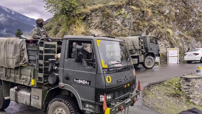 Security personnel keeps vigil during a search operation in J&K's Kishtwar. (PTI File) Security personnel keeps vigil during a search operation in J&K's Kishtwar. (PTI File)