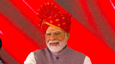 Prime Minister Narendra Modi during a rally in Bikaner (PMO) Prime Minister Narendra Modi during a rally in Bikaner (PMO)