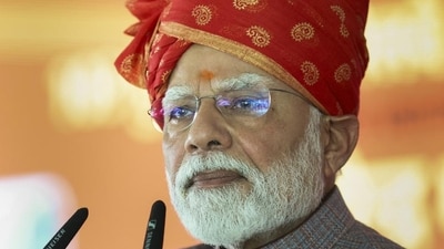Prime Minister Narendra Modi addresses a gathering during the inauguration and foundation stone laying of various development projects, in Bikaner district. (PMO/PTI) Prime Minister Narendra Modi addresses a gathering during the inauguration and foundation stone laying of various development projects, in Bikaner district. (PMO/PTI)
