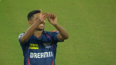Akash Singh's celebration drew special attention. Akash Singh's celebration drew special attention.