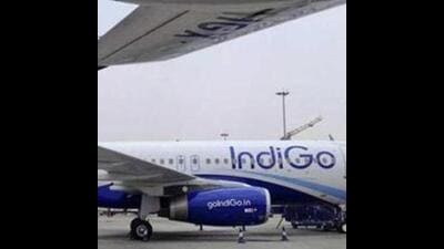 The Srinagar-bound IndiGo flight encountered severe turbulence after take off from Delhi’s IGI airport at around 4.55pm, and landed in Srinagar at approximately 6.25pm. (HT PHOTO) The Srinagar-bound IndiGo flight encountered severe turbulence after take off from Delhi’s IGI airport at around 4.55pm, and landed in Srinagar at approximately 6.25pm. (HT PHOTO)