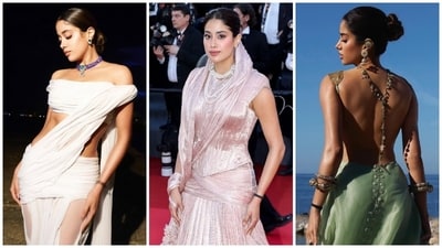 Janhvi Kapoor has worn 5 incredible looks at the Cannes Film Festival till now. Janhvi Kapoor has worn 5 incredible looks at the Cannes Film Festival till now.
