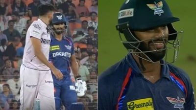Nicholas Pooran silenced Mohammed Siraj with back-to-back boundaries Nicholas Pooran silenced Mohammed Siraj with back-to-back boundaries
