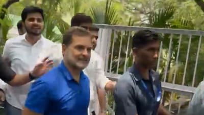 Delhi University strongly objected to Rahul Gandhi's “unannounced” visit to its North Campus on Thursday. (X/Amit Malviya) Delhi University strongly objected to Rahul Gandhi's “unannounced” visit to its North Campus on Thursday. (X/Amit Malviya)