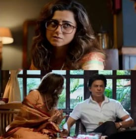 Ridhi Dogra with Shah Rukh Khan in Jawan. Ridhi Dogra with Shah Rukh Khan in Jawan.