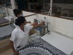 The government of Maharahstra has become alert after some Covid patients were found in Mumbai and Thane,  a Covid ward has been prepared for Covid patients at Thane Civil Hospital. Nurses are seen preparing a ward at Thane Civil Hospital. ,in Thane,in Mumbai, India, on, Friday, May 23, 2025.