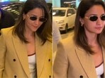 Alia Bhatt stuns at Mumbai airport ahead of Cannes debut in chic travel outfit. Alia Bhatt stuns at Mumbai airport ahead of Cannes debut in chic travel outfit.