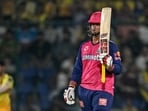 Rajasthan Royals' Vaibhav Suryavanshi celebrates after scoring a half-century (50 runs) during the Indian Premier League (IPL) Twenty20 cricket match between Chennai Super Kings and Rajasthan Royals- Rajasthan Royals' Vaibhav Suryavanshi celebrates after scoring a half-century (50 runs) during the Indian Premier League (IPL) Twenty20 cricket match between Chennai Super Kings and Rajasthan Royals-