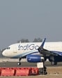 Greater Noida, India- December 09, 2024: The Noida International Airport (NIA) conducted a first flight validation test at the newly built airport in Noida (Jewar), Uttar Pradesh on Monday. The flight validation test marked a major milestone, paving the way to get certified for the airport’s approach and departure procedures. The first flight for validation landed at Jewar Airport after an Indigo flight made a landing in the presence of Minsiter Civil Aviation, in Greater Noida, India, on Monday, December 09, 2024. (Photo by Sunil Ghosh / Hindustan Times) Greater Noida, India- December 09, 2024: The Noida International Airport (NIA) conducted a first flight validation test at the newly built airport in Noida (Jewar), Uttar Pradesh on Monday. The flight validation test marked a major milestone, paving the way to get certified for the airport’s approach and departure procedures. The first flight for validation landed at Jewar Airport after an Indigo flight made a landing in the presence of Minsiter Civil Aviation, in Greater Noida, India, on Monday, December 09, 2024. (Photo by Sunil Ghosh / Hindustan Times)