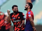 Virat Kohli of (RCB) Royal Challengers Bangalore and Mohammed Shami of (SRH) Sunrisers Hyderabad during the training session a day before their IPL match  between RCB vs SRH at Atal Bihari Bajpayee Ekana International Cricket Stadium in Lucknow, Uttar Pradesh, India on Thursday, May 22, 2025,
