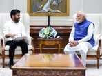Telangana chief minister Revanth Reddy with Prime Minister Narendra Modi, in New Delhi. Telangana chief minister Revanth Reddy with Prime Minister Narendra Modi, in New Delhi.