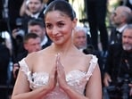 Alia Bhatt arrived for the screening of the film The Mastermind at the 78th Cannes Film Festival on May 23. (Photo by Sameer AL-DOUMY / AFP) Alia Bhatt arrived for the screening of the film The Mastermind at the 78th Cannes Film Festival on May 23. (Photo by Sameer AL-DOUMY / AFP)