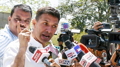 Congress chief Jitu Patwari addressing the media. (ANI FILE) Congress chief Jitu Patwari addressing the media. (ANI FILE)